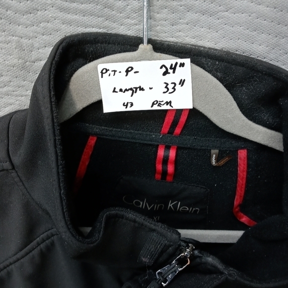 Calvin Klein men's black full zip lined water resi - Picture 12 of 12